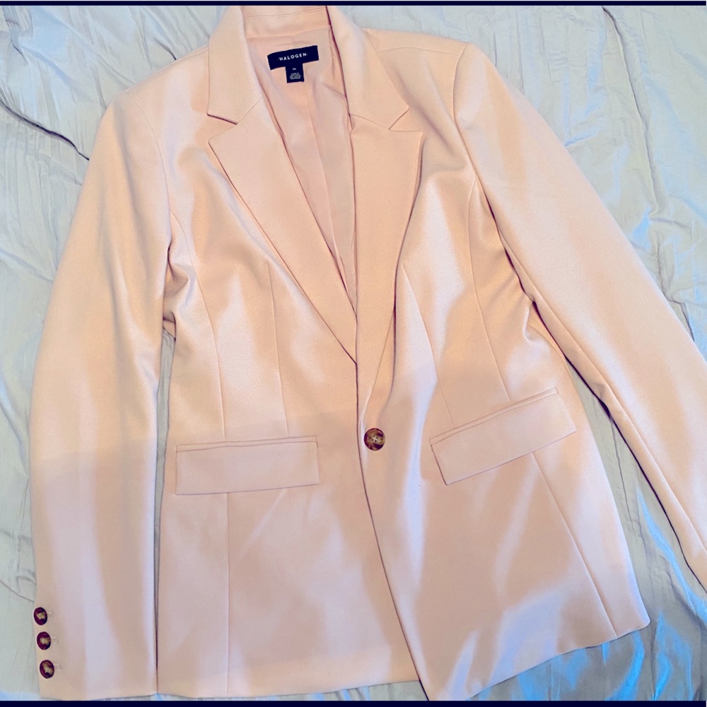 Light Pink Halogen Single Breasted Blazer